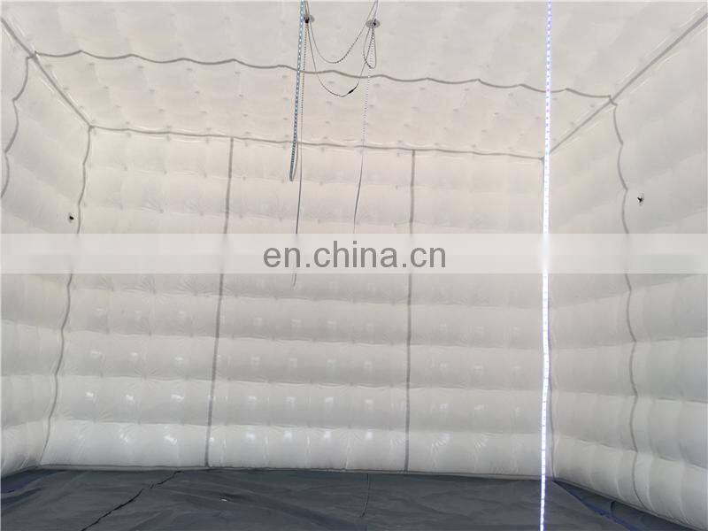 Portable White PVC Square Inflatable Tent For Media