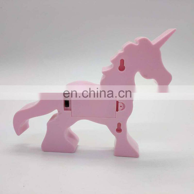 New Product Unique Party Decoration Indoor Colorful Plastic Unicorn LED Letter Marquee Light