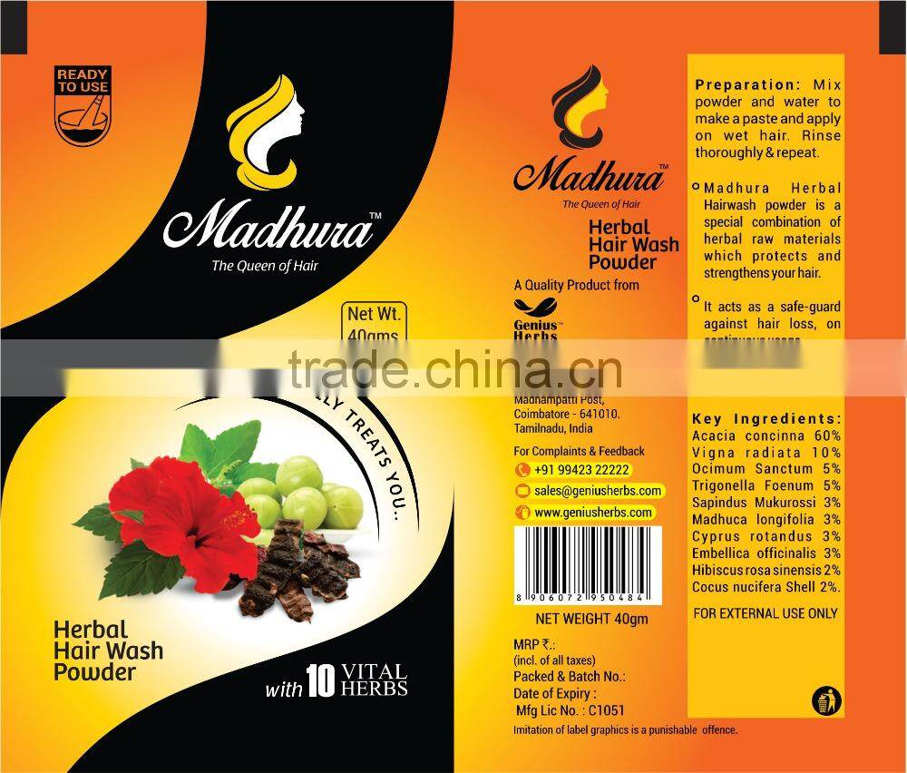 Madhura Herbal hair wash powder at your door step