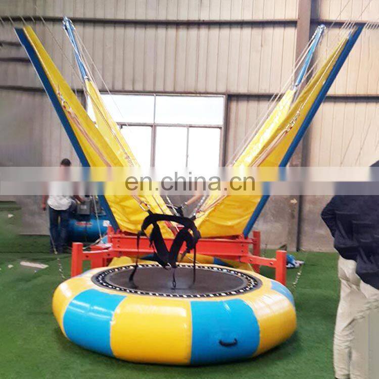 2019 new design hot selling indoor playground equipment bungee trampoline