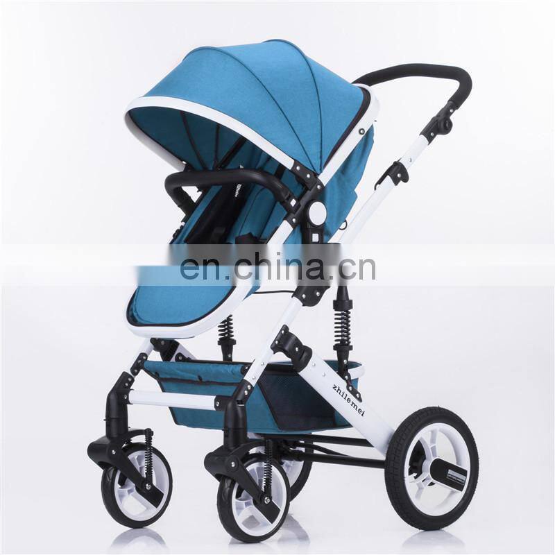 High view aluminum baby stroller/baby strollers 3 in one/baby stroller pram