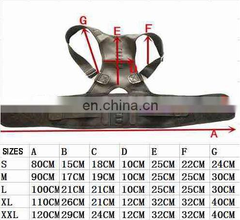 Sports Comfortable Adjustable Shoulder Brace Upper Back Support Magnetic Posture Corrector