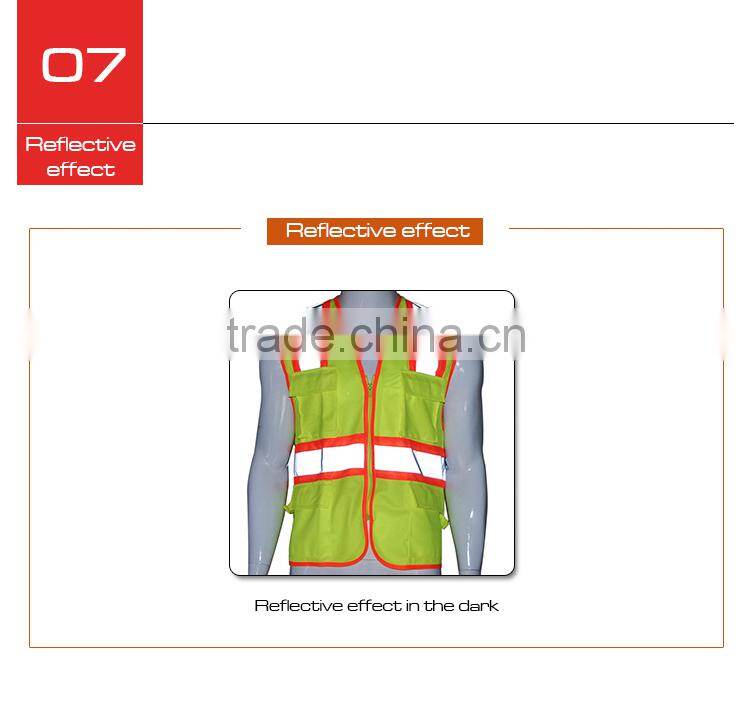 Cheap high visible road safety reflective vest RF040A