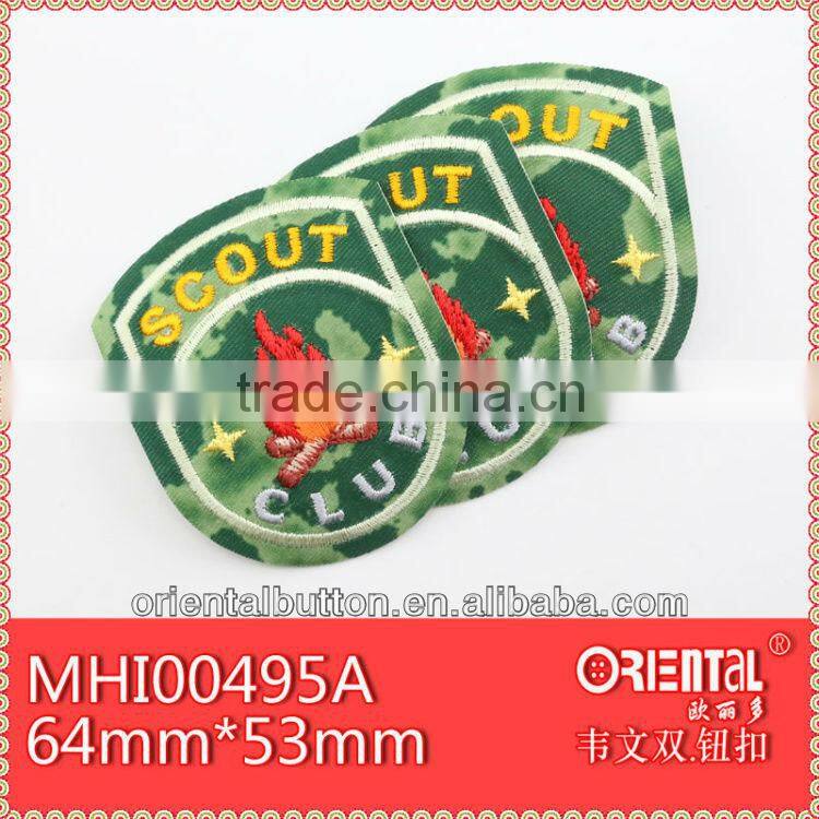 Iron-On and Sew- On uniform badges embroidery patch