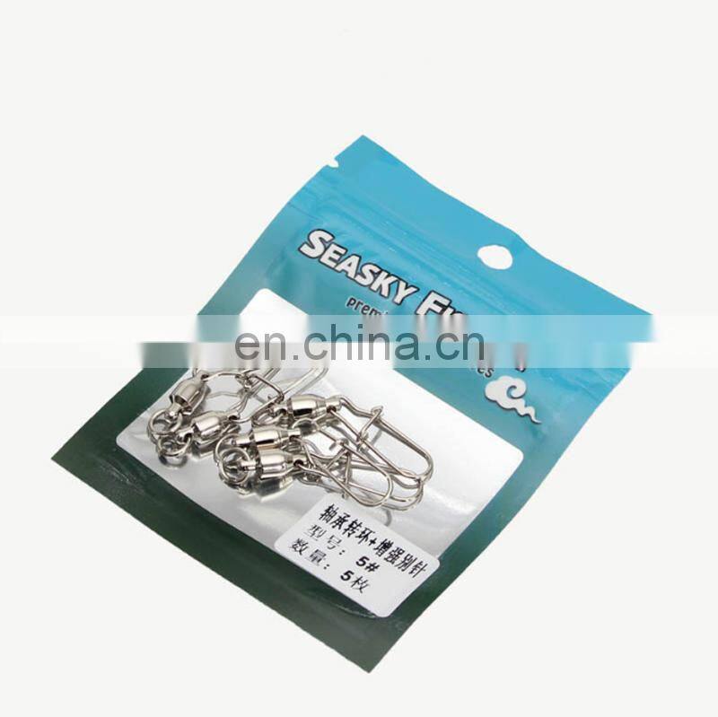 5pcs/bag Bearing swivel + enhanced pin small package High-speed bearing Fishing swivel