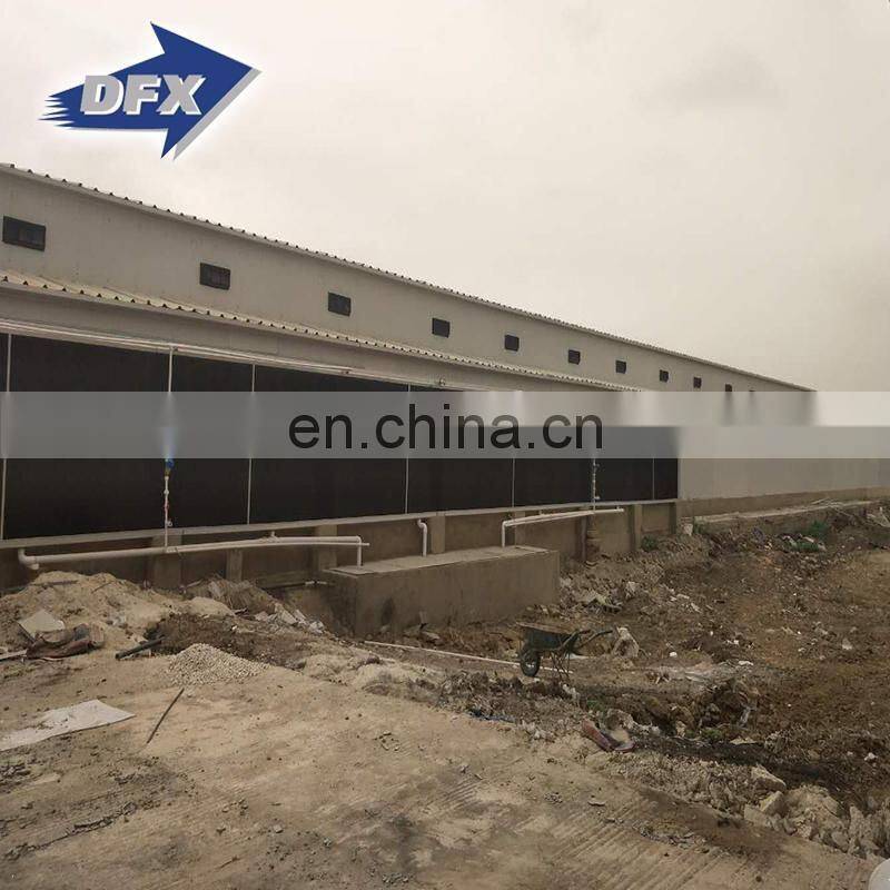 Qingdao fabricated steel frame poultry farm house business plan building for chicken shed