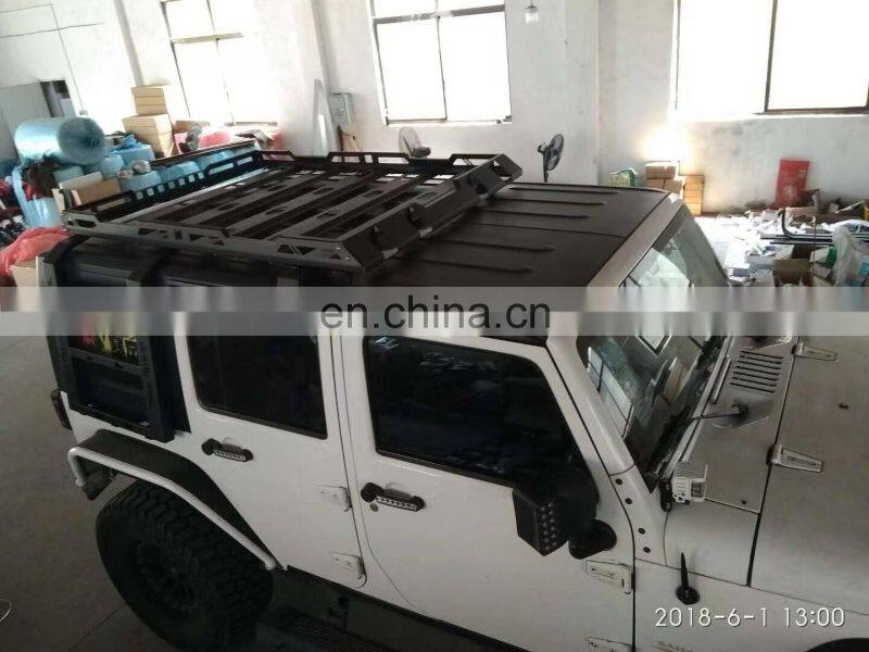 J376 storm luggage rack 4 doors Load-bearing 100-150KG for Vehicles for jeep for wrangler JK 2007-2017 accessories STEEL LANTSUN