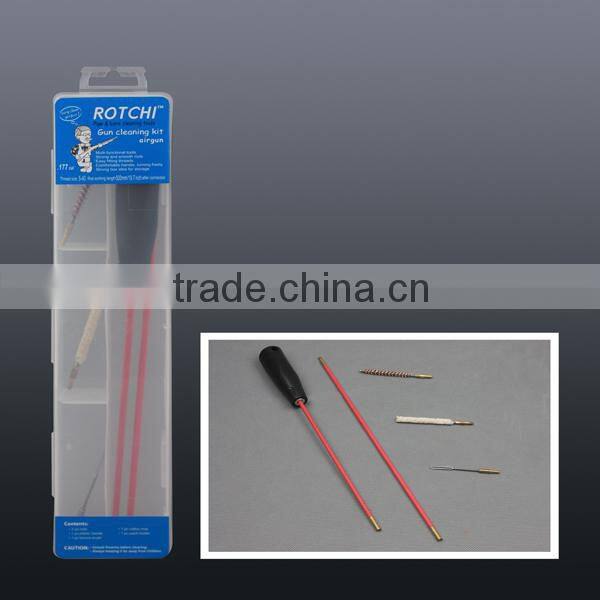 airgun cleaning kit with PVC coated steel rods, hunting gun accessories , gun cleaning tools