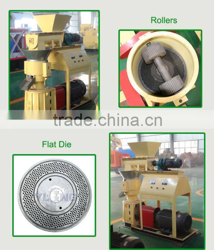 Yulong 100kg/h Animal Feed Bioenergy Wood Pellet Machine Granulation Machine