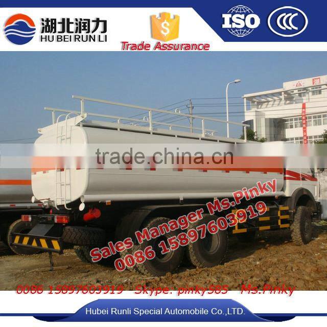 Baotou Beiben Oil Tanker truck 25000Litres Gasoline Truck Diesel Tanker For Sales