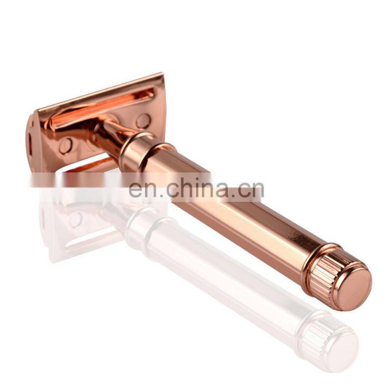 Mens Brass Double Edge Safety Shaving Razor