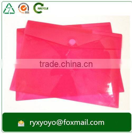 a4 size waterproof hard plastic clear document carrying file bag