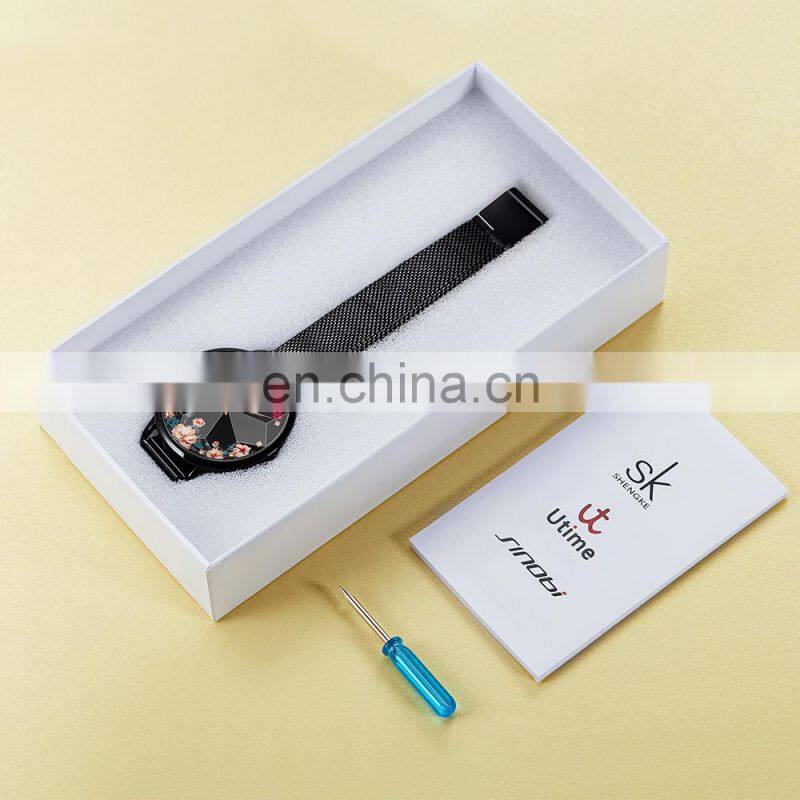 SINOBI & SHENGKE Custom Logo Watch Box Gift Box Watch Accessory OEM ODM Watch Box