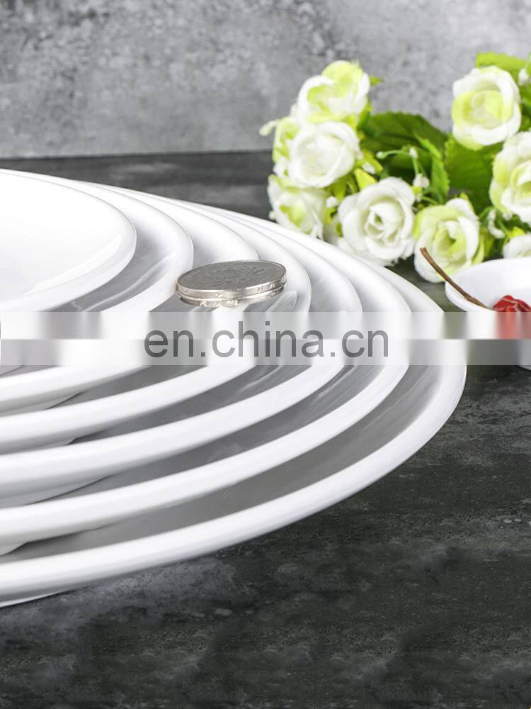 Restaurant Hotel supply unbreakable super ware ceramic like melamine dinner set