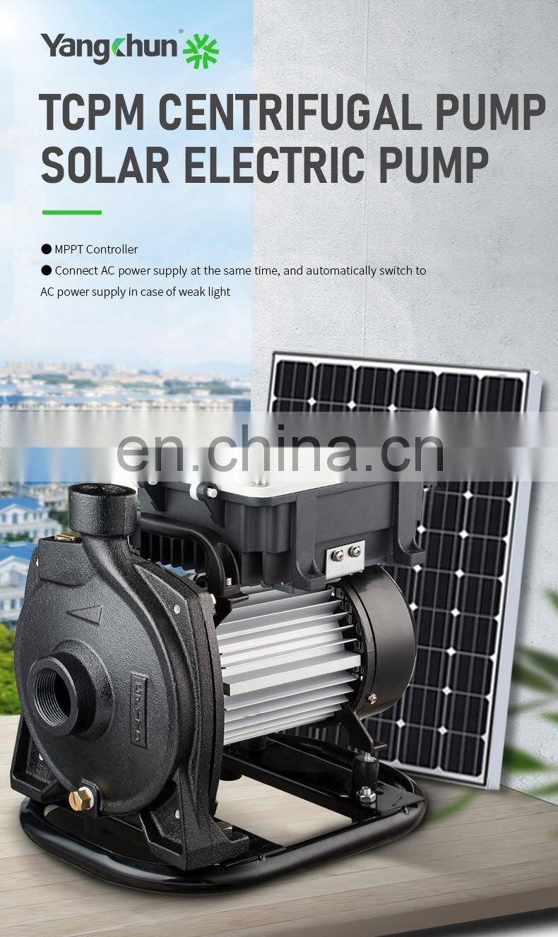 High Head Surface Water 2hp Solar Water Centrifugal Pump For Irrigation