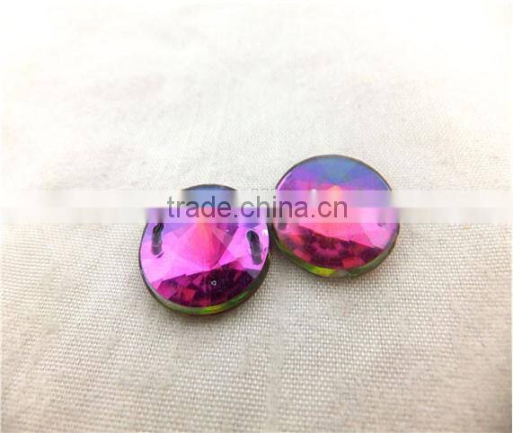 Purple Color Satellite Face stone for Carnival Decorations