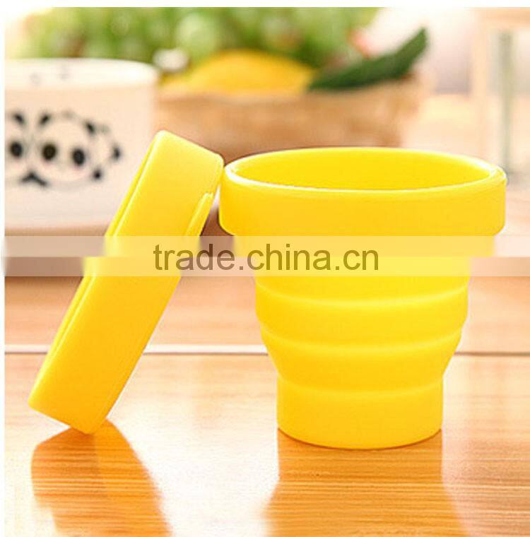 New design customized heat resistance folding silicone cup with great price