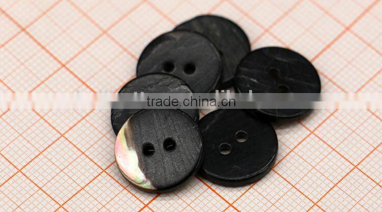custom carving natural brown MOP shell button