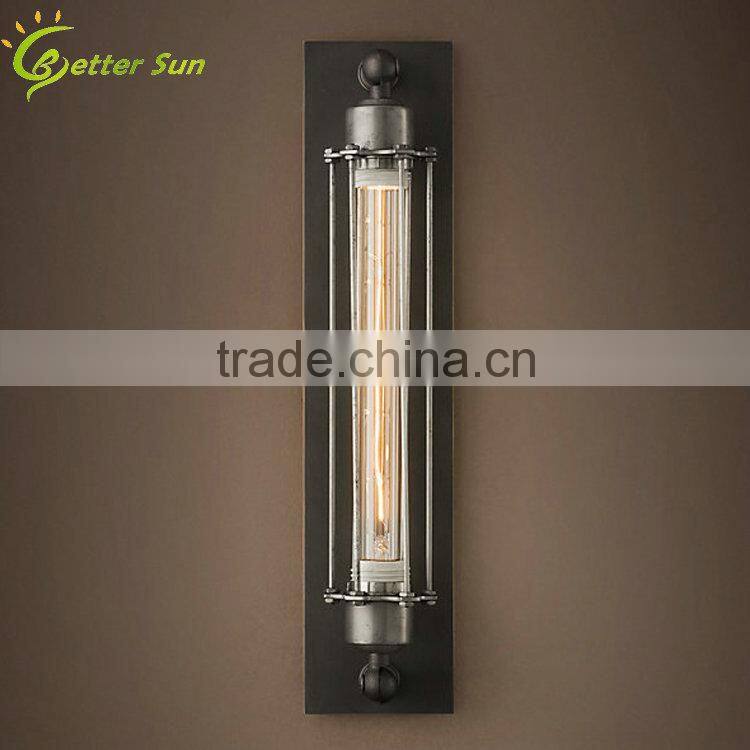 Gunmetal Grand Edison Caged Sconce Wall Lamp