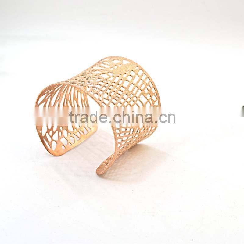 stainless steel gold plated fashion accseeories bracelet rose gold