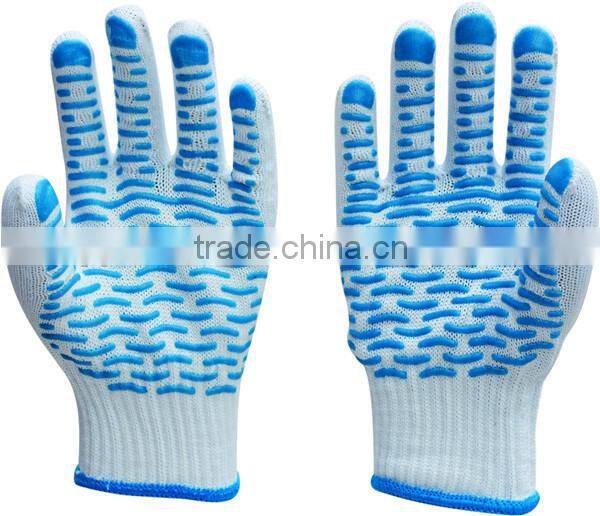 labor dotted gloves for work use in highly quality