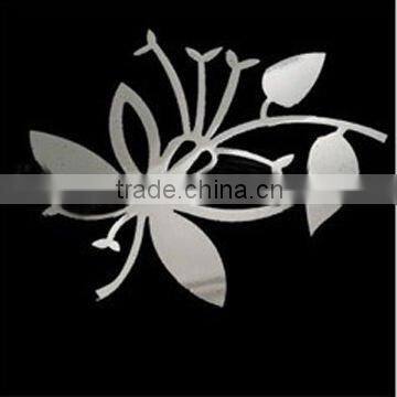 laser cutting acrylic/plastic decorative Mirror sticker