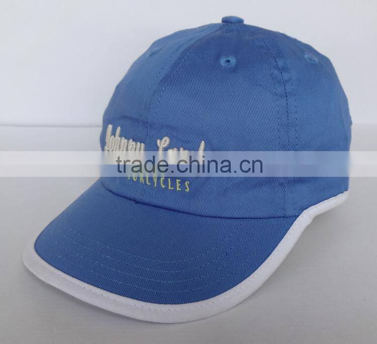 flat short brim 5 panel cap with printing logo