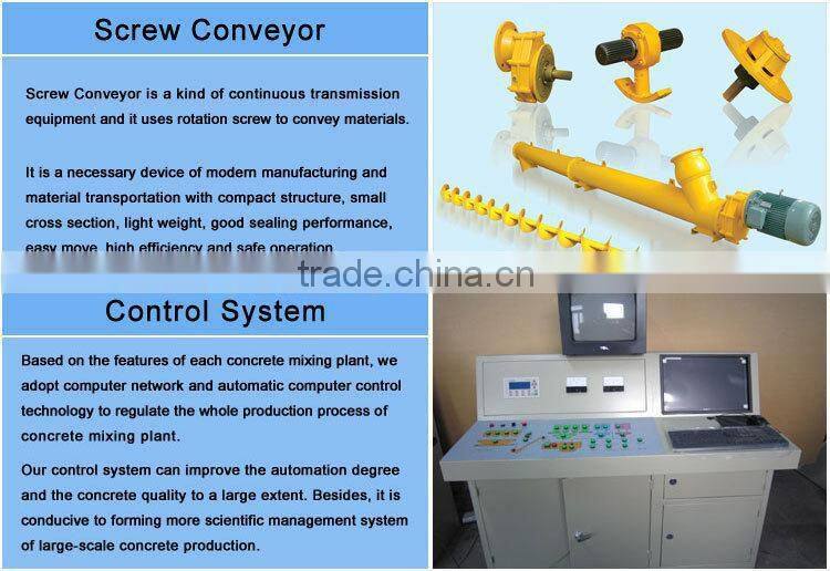 Reasonable Structure Electric Used Machinery Concrete Batching Plant 75m3/h