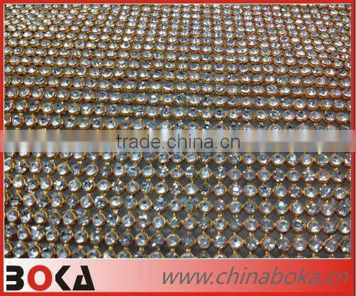 Rhinestones garment lace trim latest design