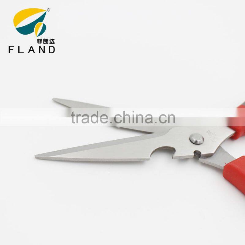 YangJiang Best quality kitchen stainless steel tailor scissors with color handle