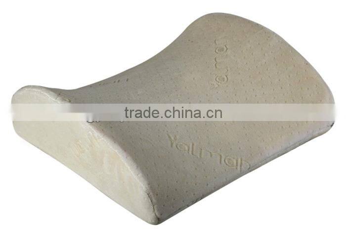 Memory foam lumbar back support cushion