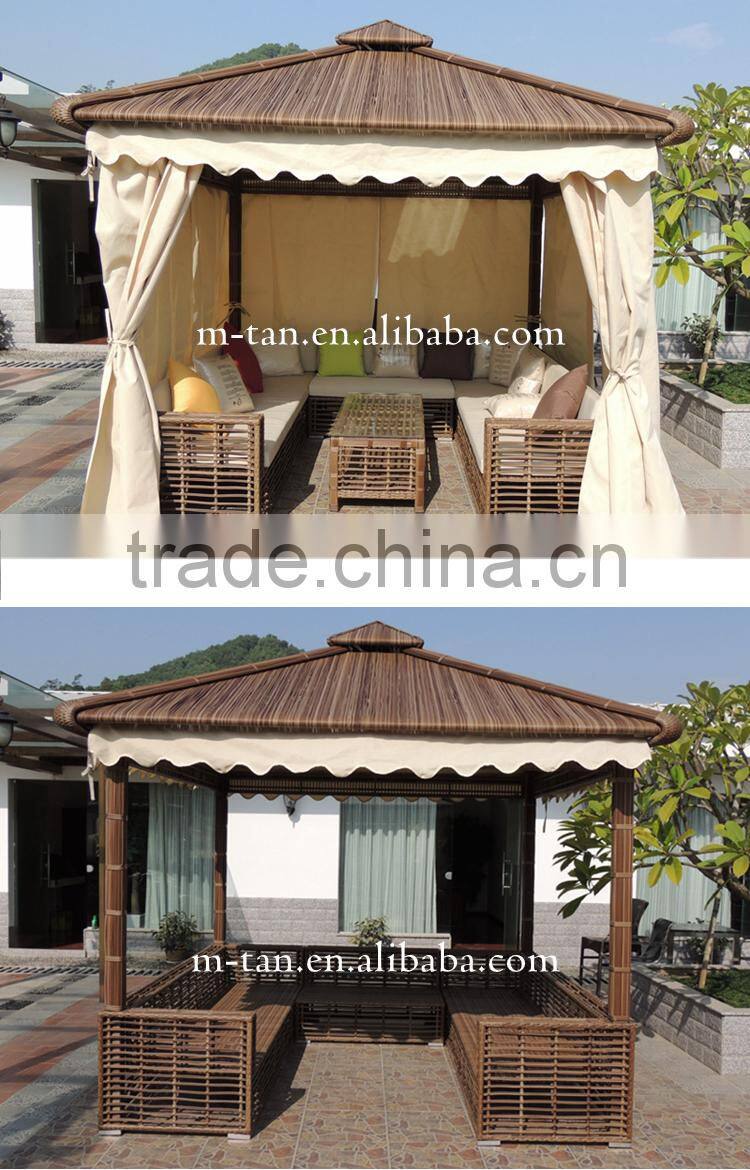 KD Rattan Summer Gazebo Tent House