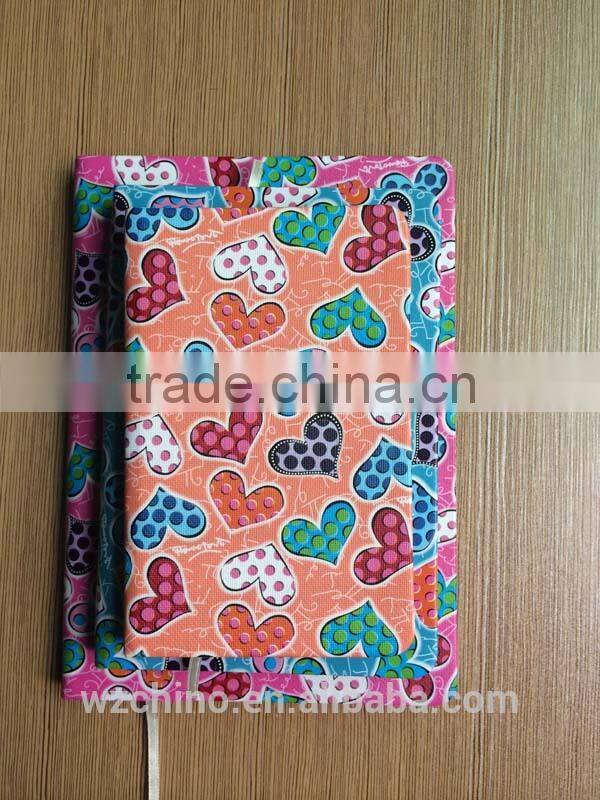2016/2017 embossed leather or pu covers daily planner diary and notebooks