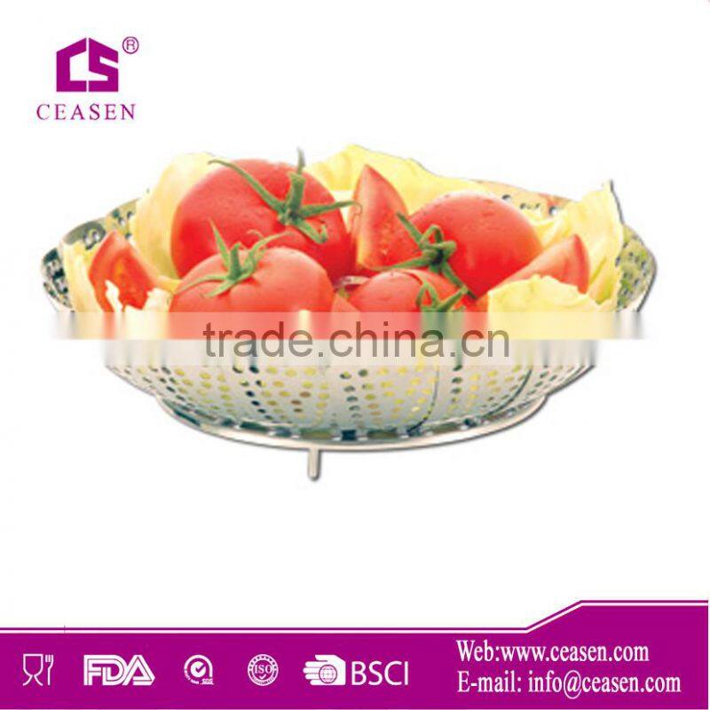 Plastic food steamer/cooking steamer for kitchenware