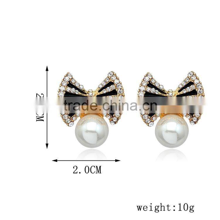 2016 Hot Sell Korean Style Simulated Pearl Earring ForWomen DRJ0548