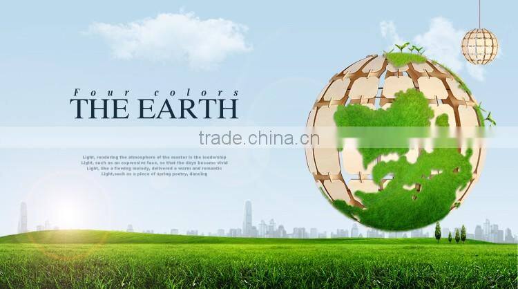 Hot sale wood art decor pendant pine cone lamp wood chandelier light JK-8005B-31 LED pendant light