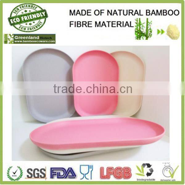selling bamboo fiber tableware dishes/hospital tray/food tray