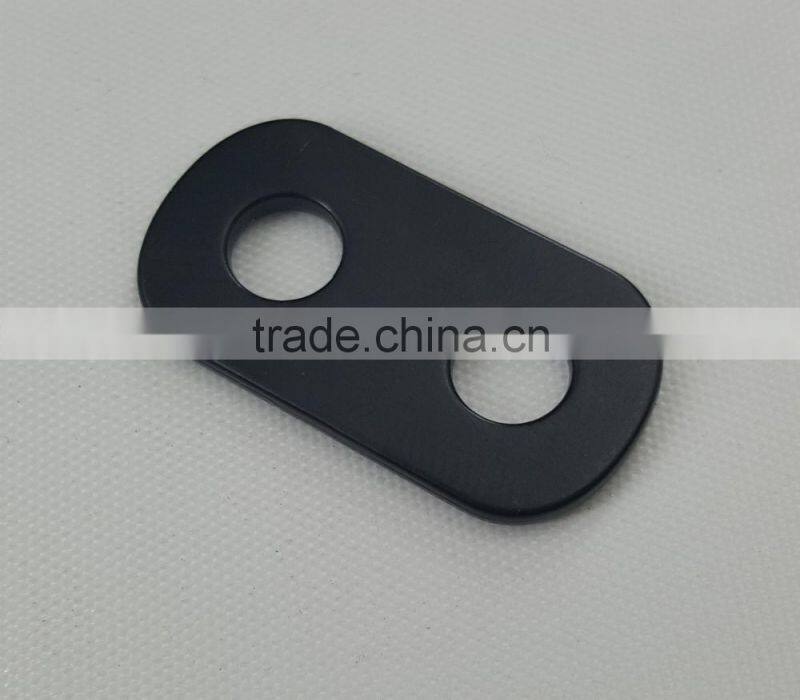 metal cord end in black matt color for handbag