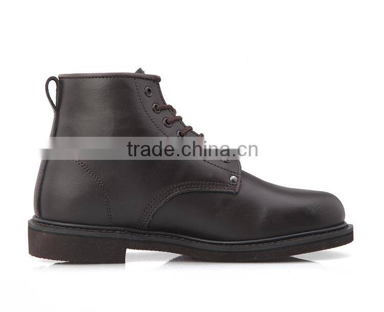 action leather work boots/2015-fashion stylish leather boot lace up safety shoes for men
