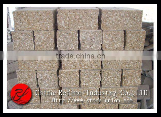 Fan Shaped Grey granite paving stone