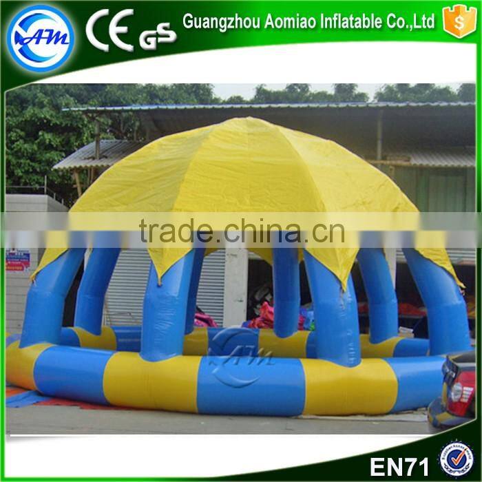 Hot sale funny PVC swimming pool, inflatable pool dome