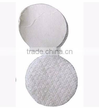 100% Nylon reusable round and square shape hook and loop tape back with gule