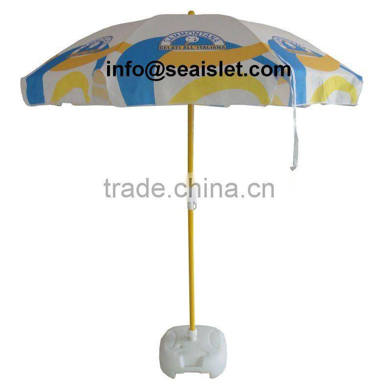 beach umbrella with printing for promotional 2m size