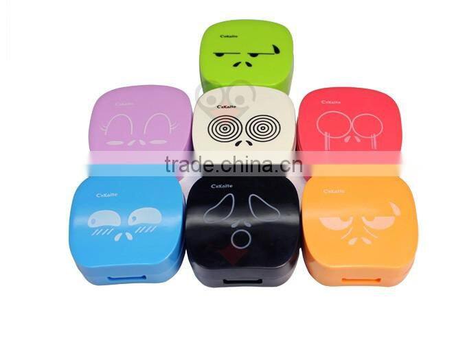 funny eyes cute contact lens case