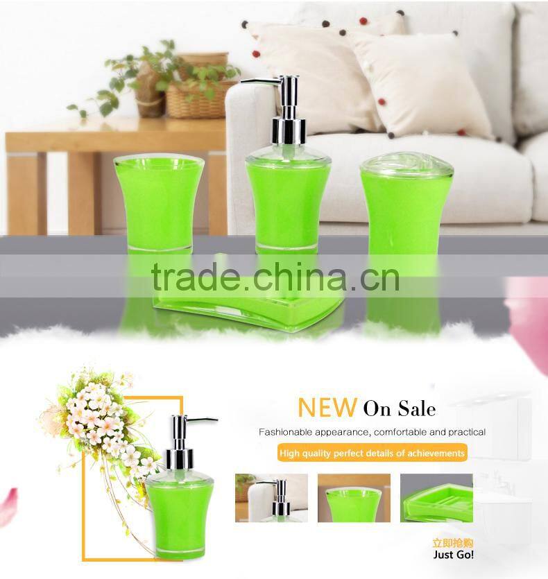 4pcs plastic bathroom sets in competitive price and high quality