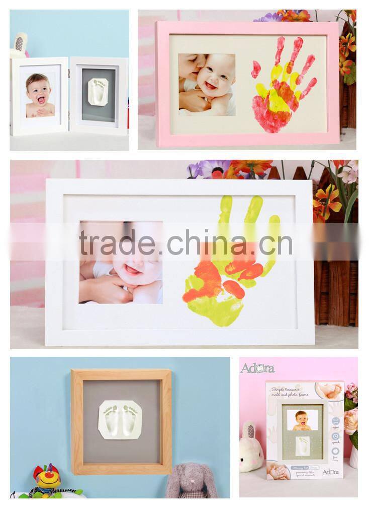 Baby Shower Gift Baby Ink Imprint Kit Blue Photo Frame