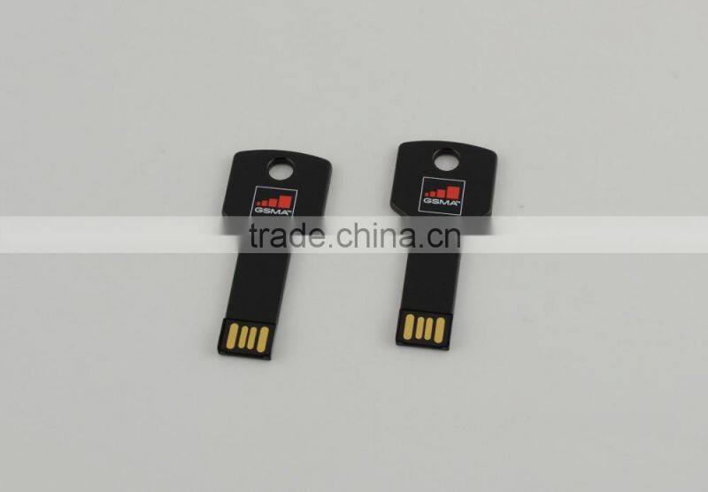 Key chain pen drive with customized logo printing portable mini flash drive