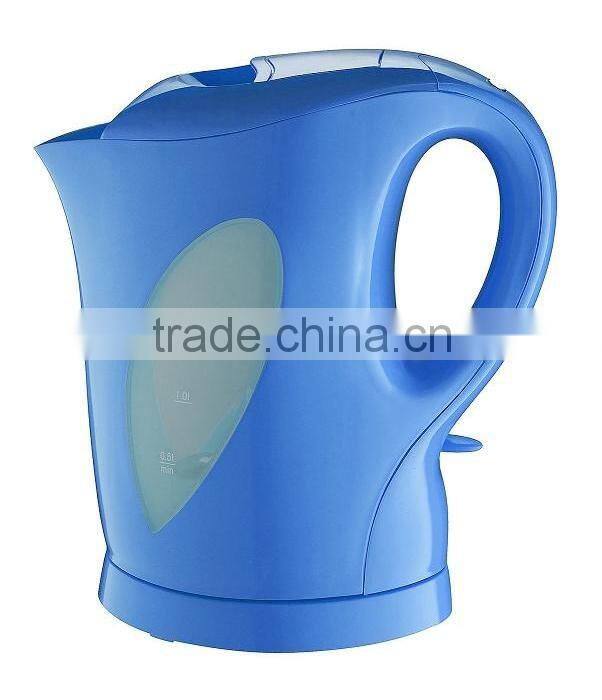 1.5L Plastic 360 degree rotation cordless electric kettle