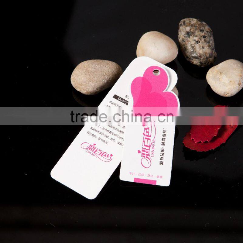 2016 Fashion custom logo hang tag for clothing/ women' s underwear/dress