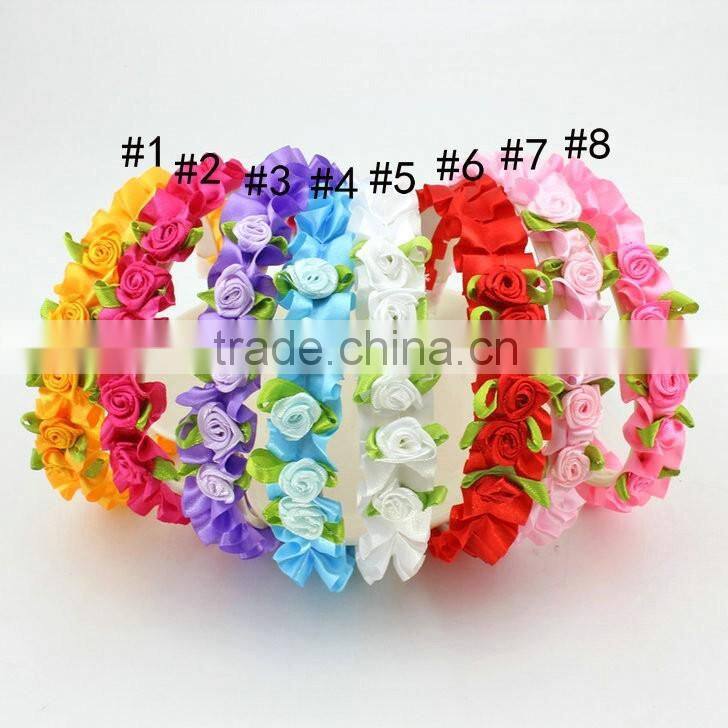 Summer Artificial Flower Headband For Girls,Boho Beach Flower Head Garland